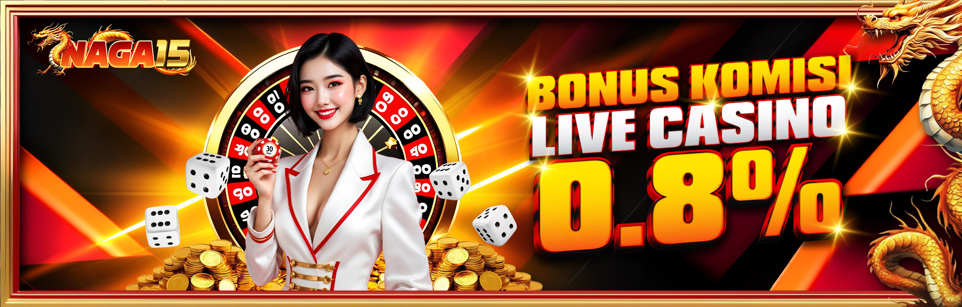 BONUS KOMISI LIVE CASINO 0.8%