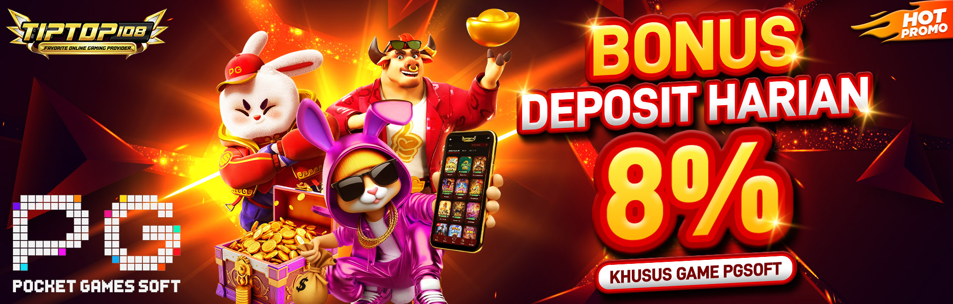 BONUS DEPOSIT HARIAN 8% PGSOFT