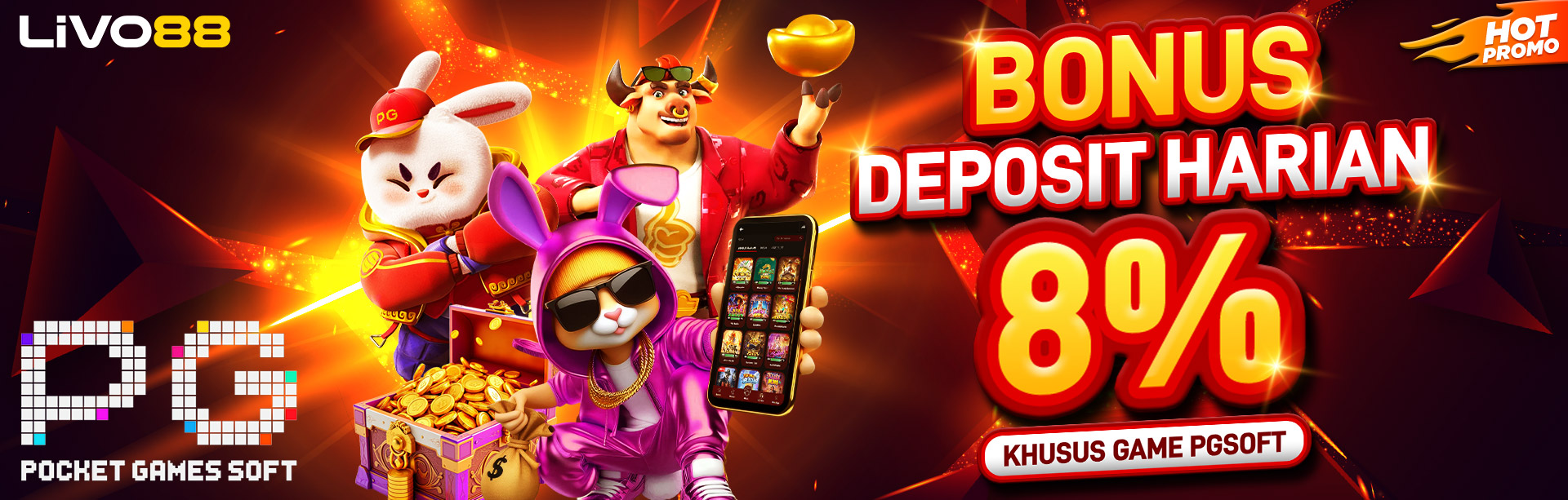 BONUS DEPOSIT HARIAN 8% PGSOFT