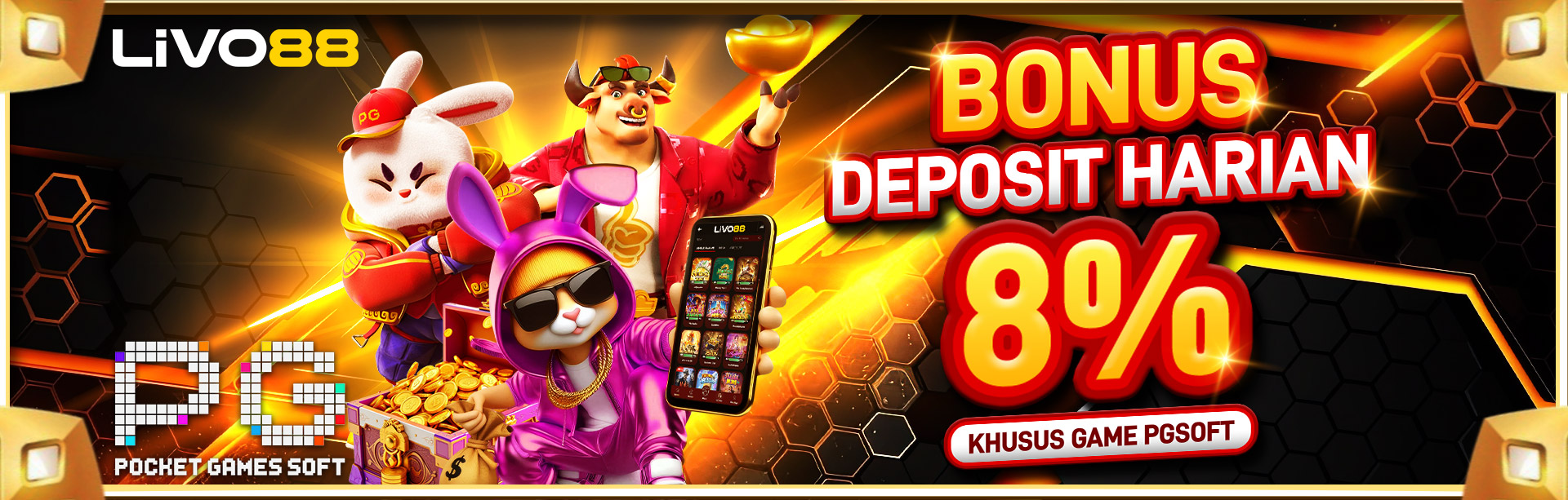 BONUS DEPOSIT HARIAN 8% PGSOFT