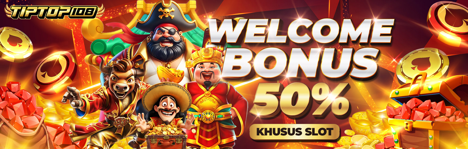 BONUS NEW MEMBER 50% SLOT DIAWAL