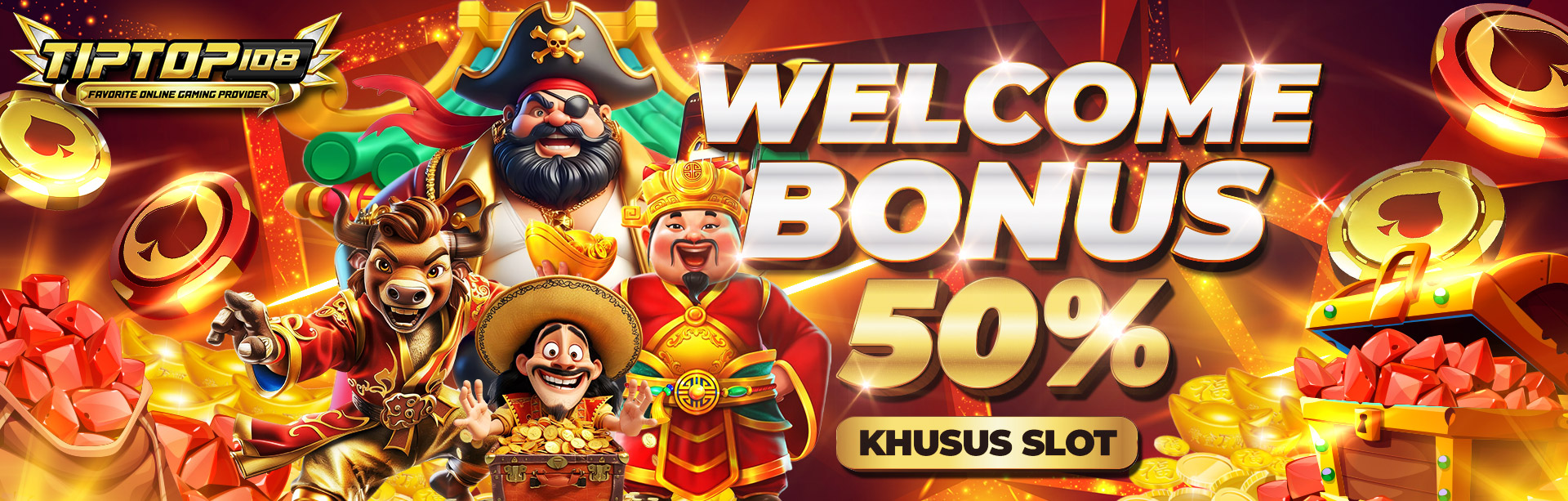 BONUS NEW MEMBER 50% SLOT DIAWAL