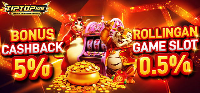 BONUS CASHBACK 5% + KOMISI 0.5% SLOT