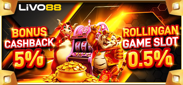 BONUS CASHBACK 5% + KOMISI 0.5% SLOT