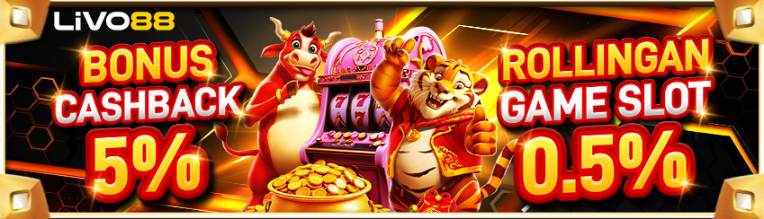 BONUS CASHBACK 5% + KOMISI 0.5% SLOT