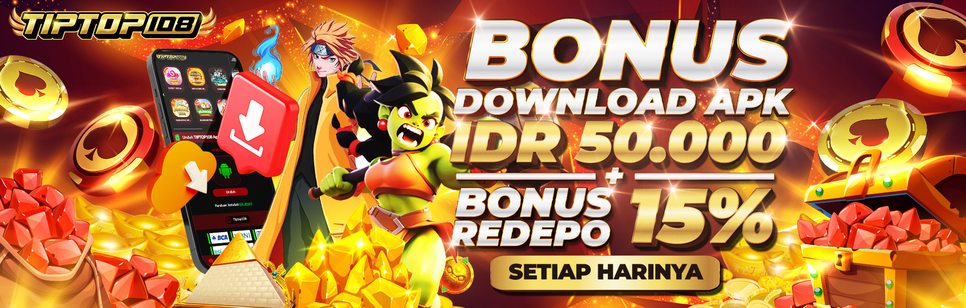 KOMBINASI BONUS DOWNLOAD APK + BONUS REDEPO APK