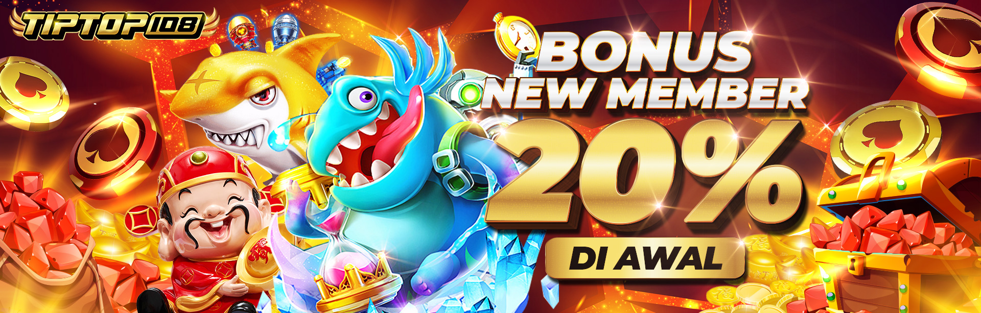 BONUS NEW MEMBER 20% DI AWAL