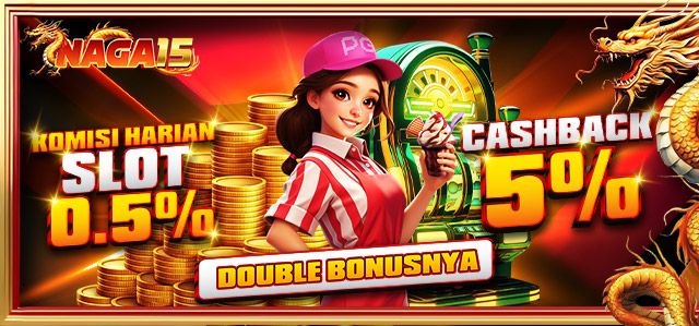 KOMISI HARIAN SLOT 0.5% & CASHBACK SLOT 5%